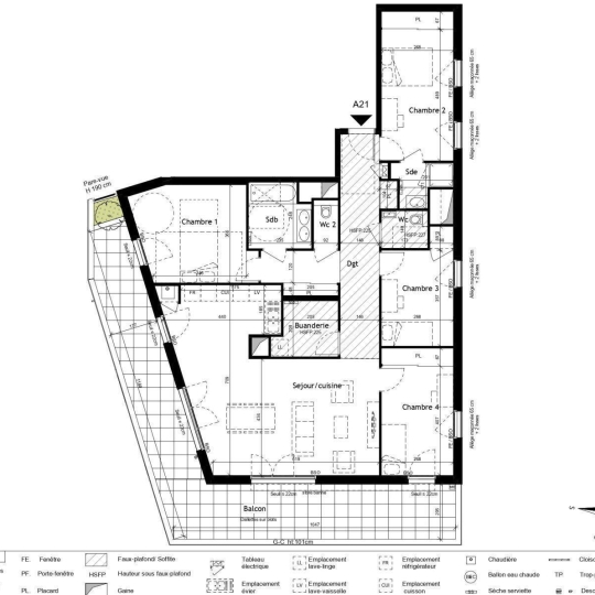  Annonces NEUVILLE : Appartement | LYON (69009) | 130 m2 | 610 000 € 