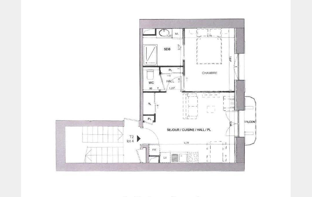 Annonces NEUVILLE : Appartement | LYON (69005) | 37 m2 | 249 000 € 
