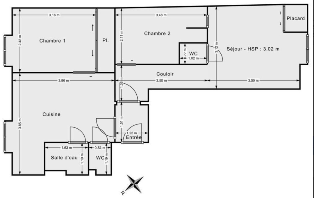 Annonces NEUVILLE : Appartement | LYON (69003) | 47 m2 | 235 000 € 